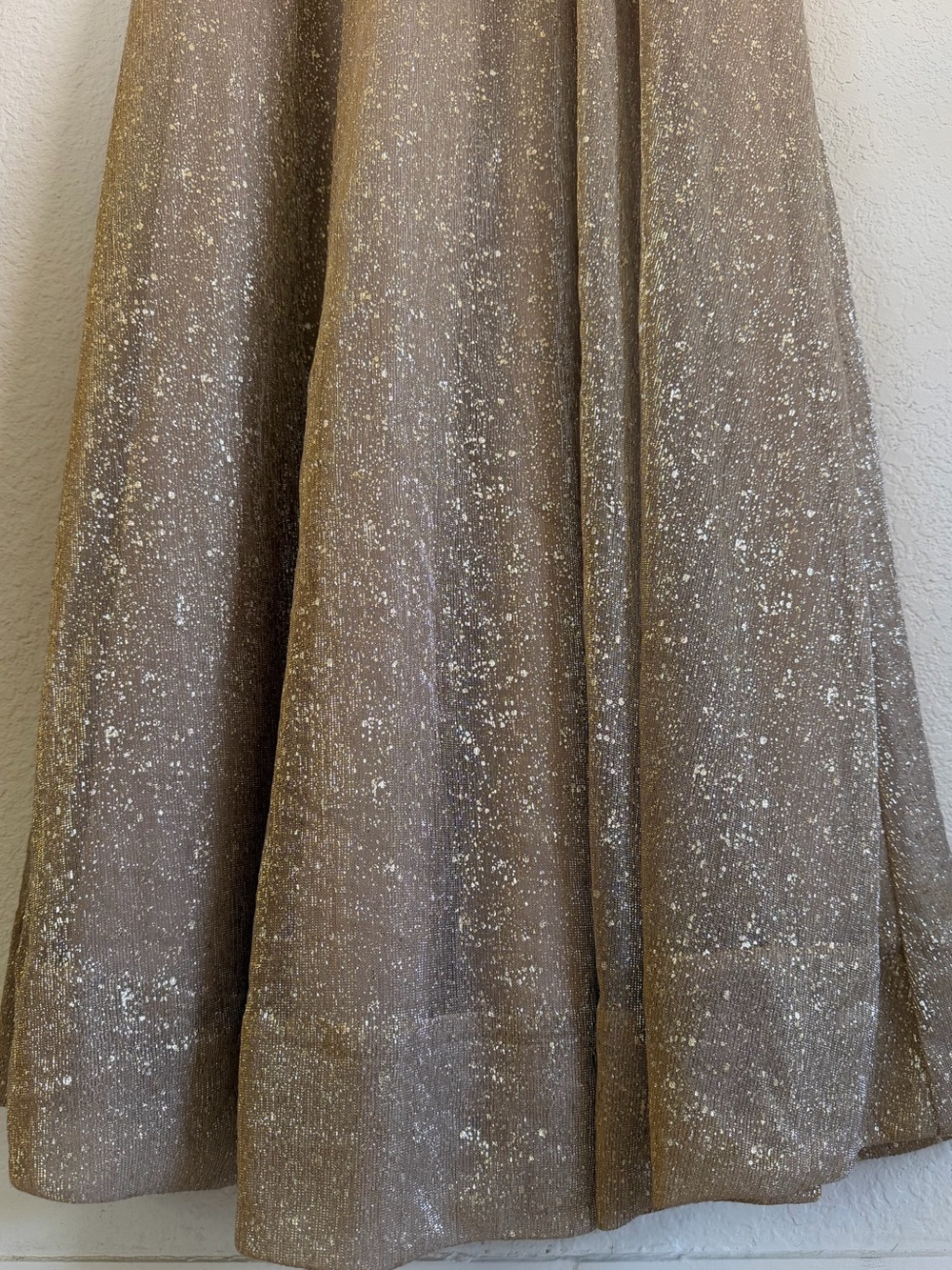 Lulus Luminous Grace Gold One-Shoulder Maxi Dress Size M - Picture 9 of 10